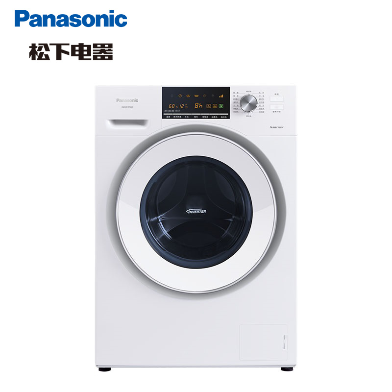 松下(Panasonic) XQG70-E7220 7公斤 变频 静音节能 纤薄时尚 泡沫净 筒洗净滚筒洗衣机（白色）