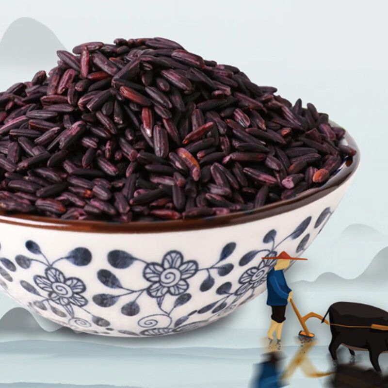 燕之坊紫米软糯可口颗粒饱满大小均匀品相完好米香浓郁470g高清大图