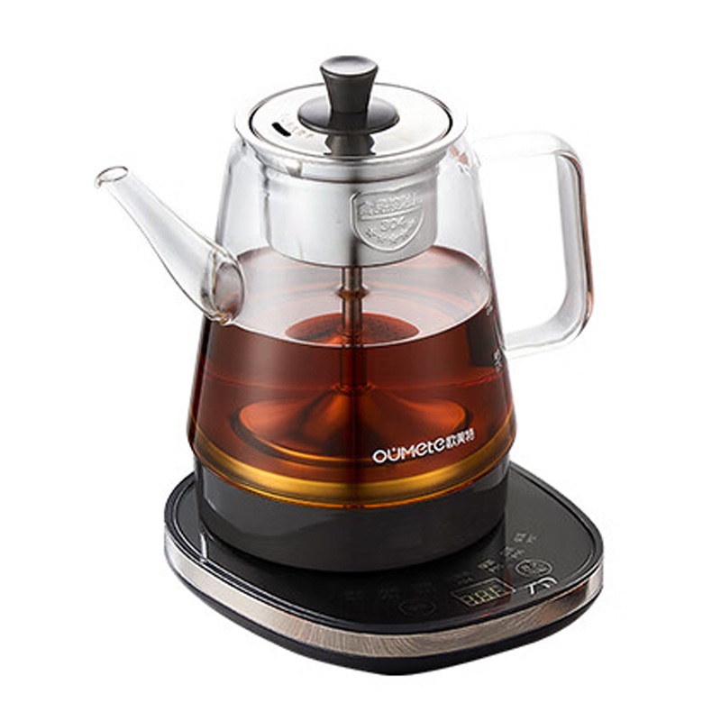 欧美特煮茶器1L恒温智能玻璃手柄壶嘴煮茶器OMT-PC1009