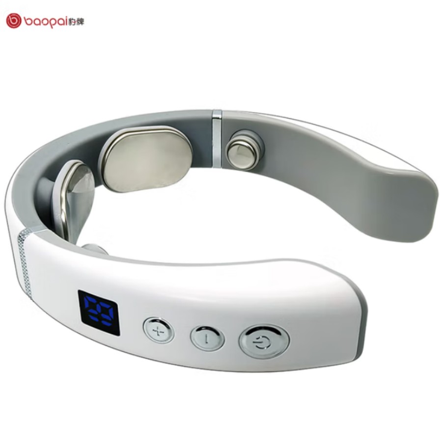 豹牌 颈椎按摩仪(数显、语音、热敷、充电款)BP-M616高清大图