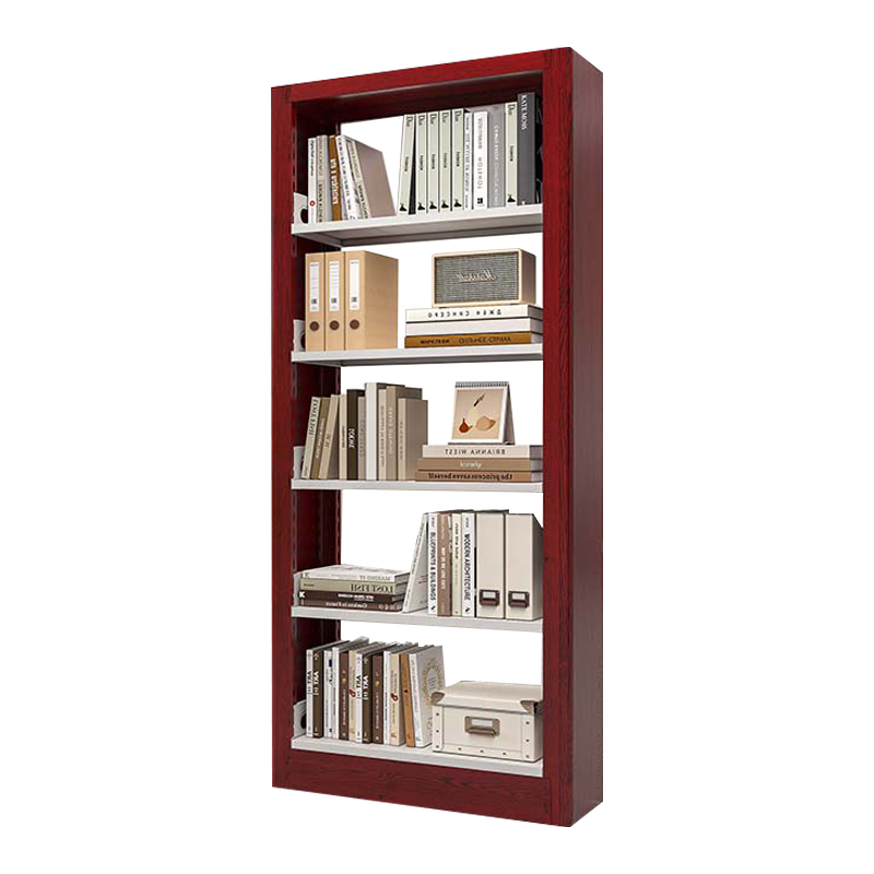 圣承启 钢制书架 单面红色 组高清大图