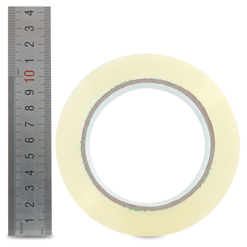 得力(deli)60mm*100y高透明封箱胶带大卷宽胶带胶布批发 6卷/筒 4筒装 30325