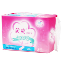 笑爽卫生护垫超薄无感亲肤棉柔140mm40片