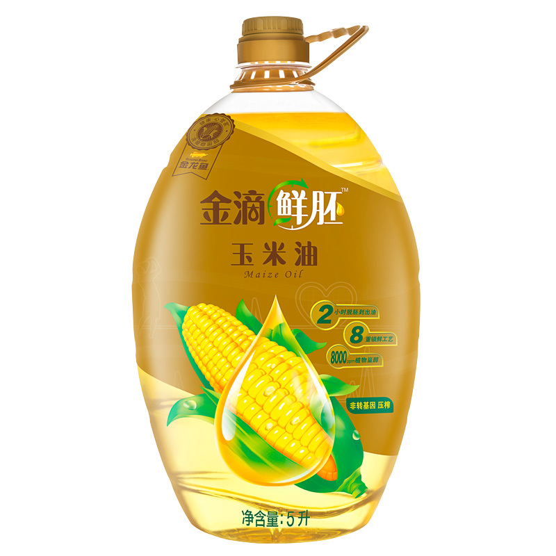 金龙鱼金滴鲜胚玉米油5L 食用油