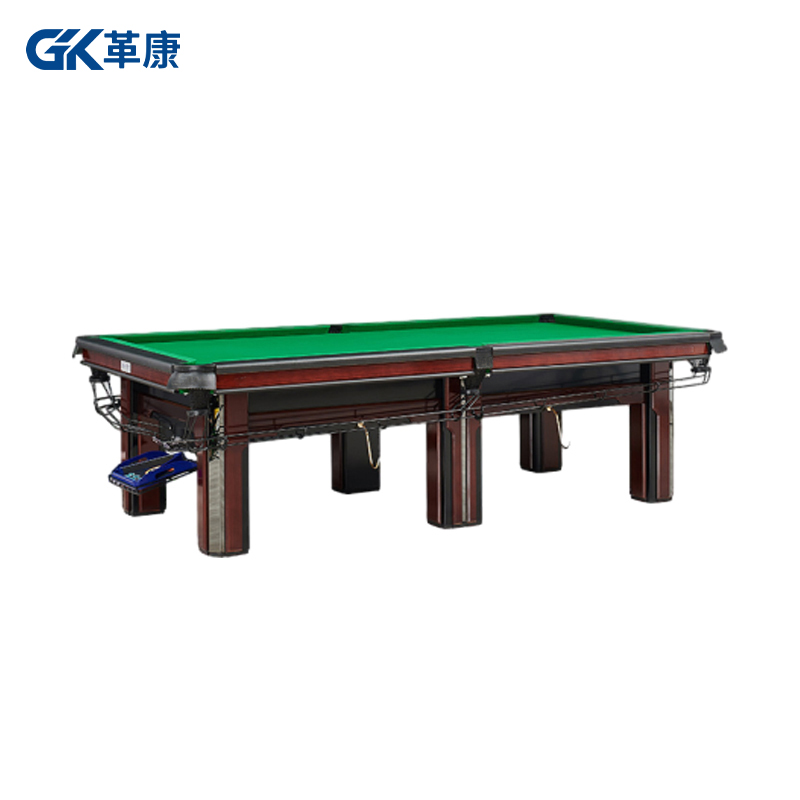 革康 GK-JSQC8504 CBSA比赛指定用台9尺中式美式黑八家用球房俱乐部台球桌木纹高配高清大图