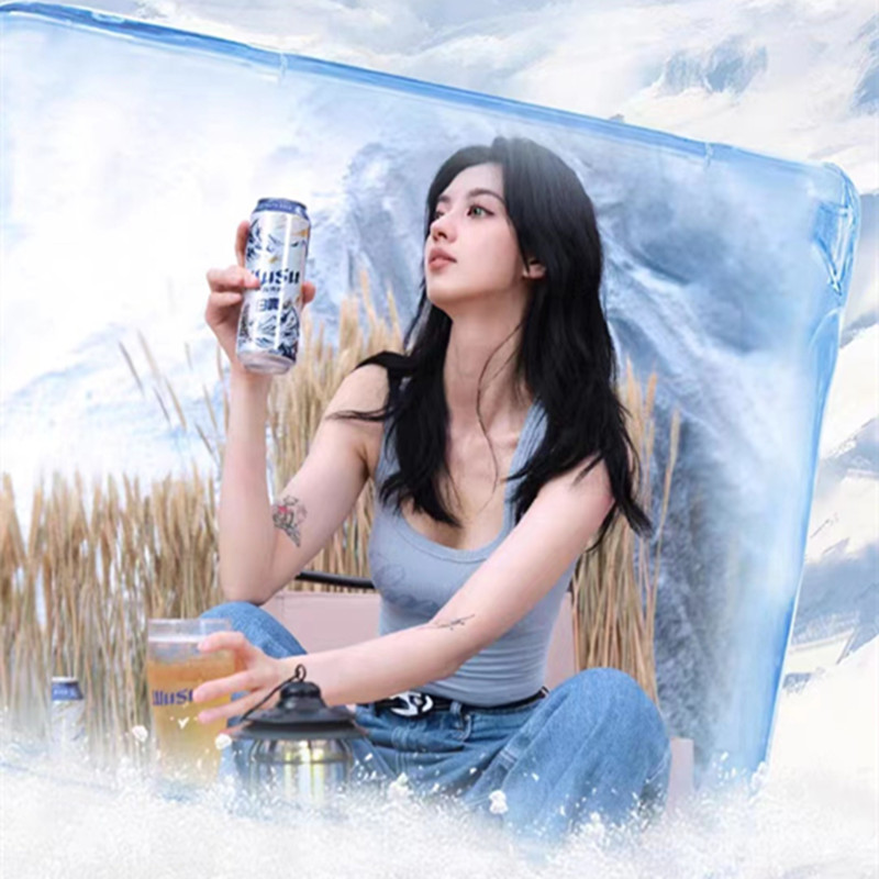 乌苏啤酒WUSU 天山白小麦白啤 500ml*6罐装 听装乌苏白啤高清大图