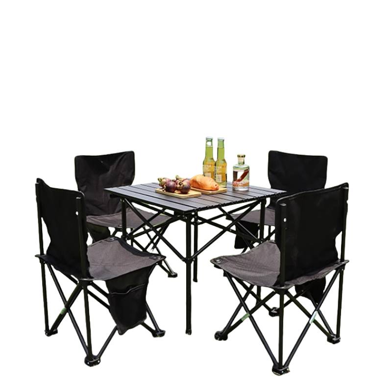 鑫木樽露营桌一桌四椅套高清大图