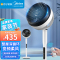 美的(Midea)电风扇 GDE24MB 空气循环扇 变频智能遥控风扇 家用卧室客厅大风量落地扇台扇低噪 摇头净化循环扇