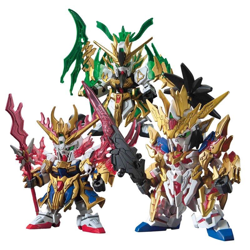 万代 高达拼装模型 sd 三国创杰传q版 bb战士 高达模型敢达玩具 刘备