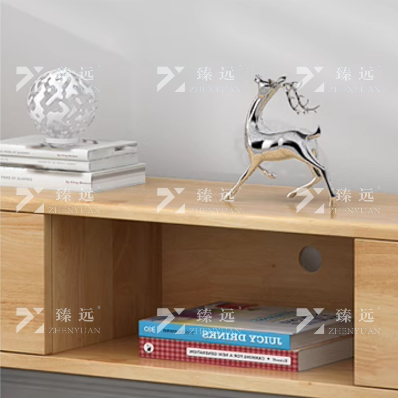 臻远 ZY4022311 实木电视柜现代简约客厅电视柜 1.2米