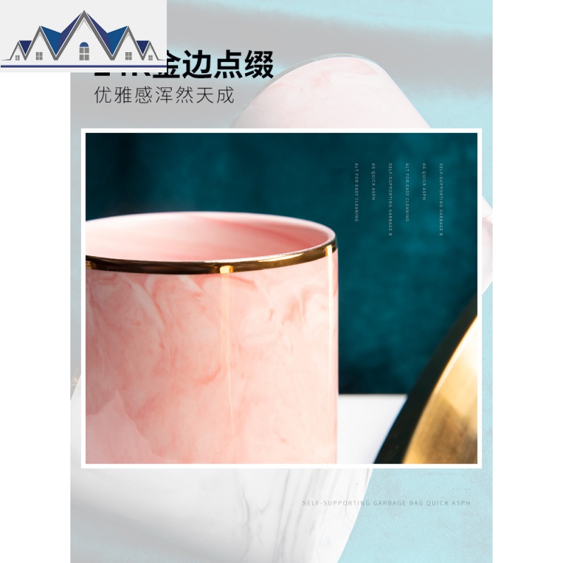 ins风化妆刷收纳筒刷桶刷子收纳 桌面眼影刷收纳盒刷筒 化妆刷桶 三维工匠高清大图
