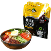 小麦*2袋 贪痴蜂蜜大冷面东北鲜族风味冷面酸甜大喜大贪痴水果冷面8袋组合