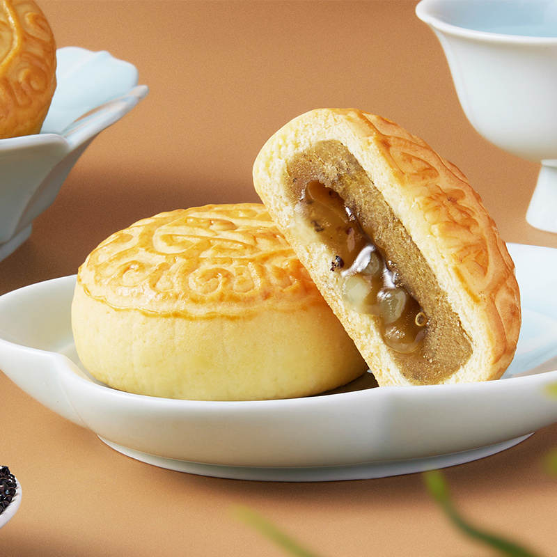 鲜品屋-300g鲜品低糖月饼礼盒中秋礼盒臻味出品高清大图
