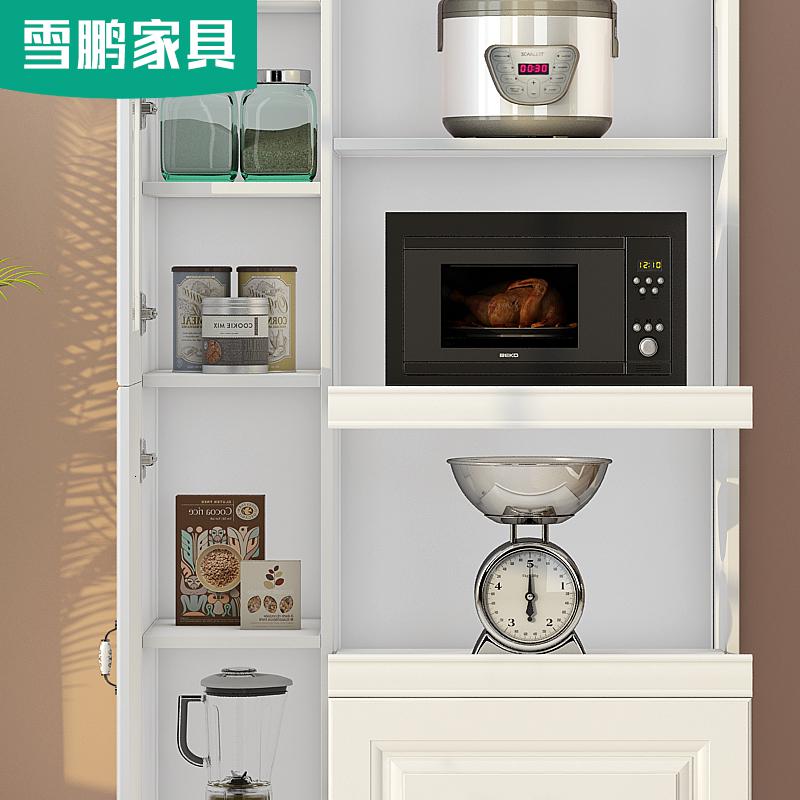 厨房餐边柜现代简约餐厅备餐柜子碗柜微波炉一体储物柜定制6G-220_22高清大图