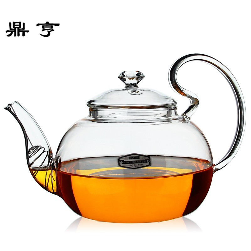 鼎亨玻润耐热全玻璃烧水壶煮茶壶电热茶具家用明火煮茶器电陶炉壶