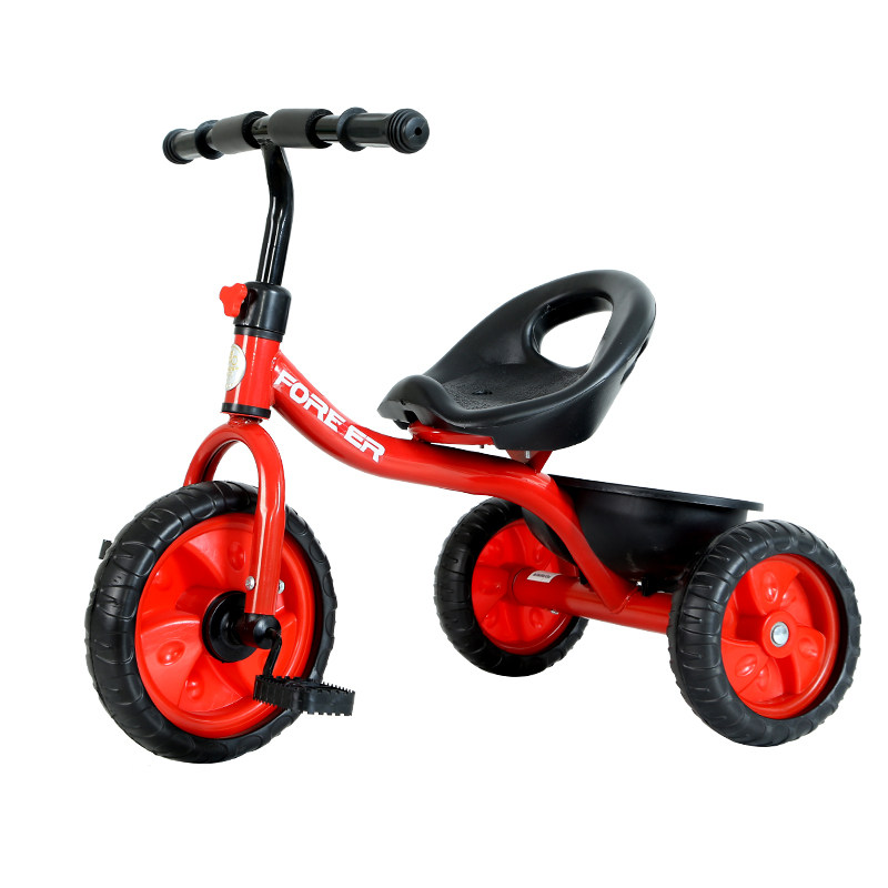 永久(FOREVER)儿童三轮车婴幼儿推车1-3岁童车小孩脚踏单车多功能可拆卸魅力红高清大图