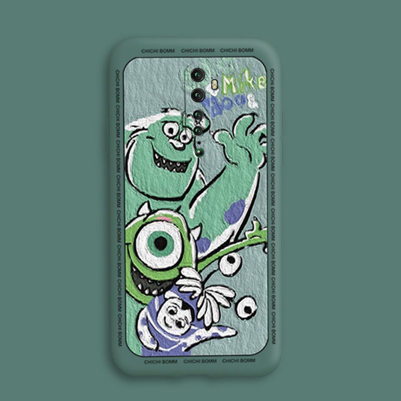 OPPOReno2手机壳液态硅胶OPPOReno2z保护套RenoZ男女新款油画怪物 OPPO RenoZ 暗夜绿-油画