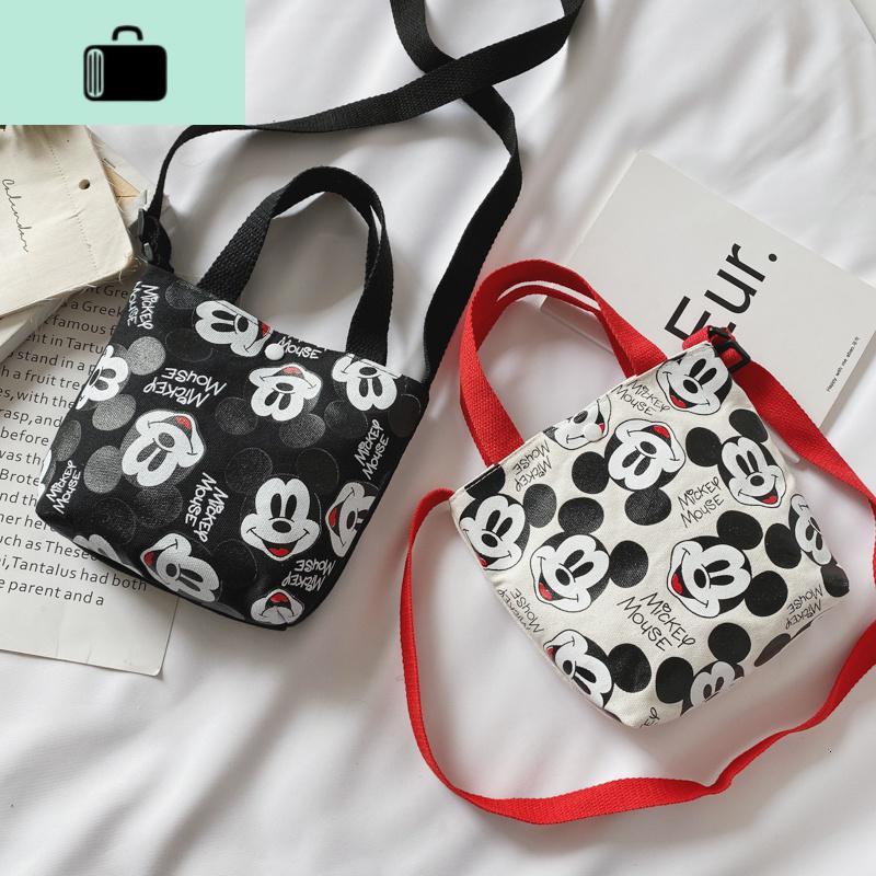 新款儿童单肩包可爱卡通时尚小学生补课袋宝宝时尚手提斜跨包帆布NEW LAKE女士单肩包