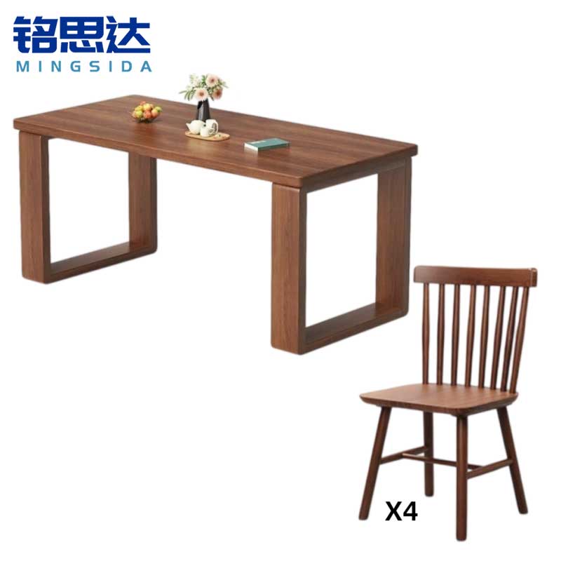 铭思达餐桌1.4m4椅套高清大图