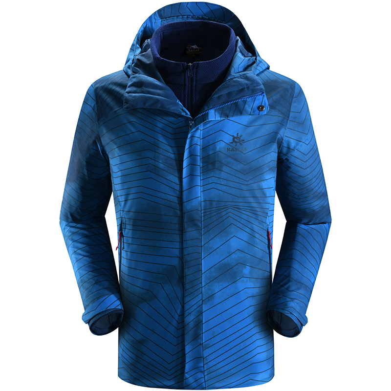 凯乐石秋冬户外冲锋衣男shade图案保暖防水三合一冲锋衣