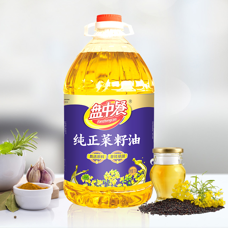 盘中餐 纯正菜籽油 10L/瓶高清大图