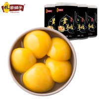 林家铺子新鲜果汁黄桃水果罐头425g*4罐烘焙材料鲜果口感