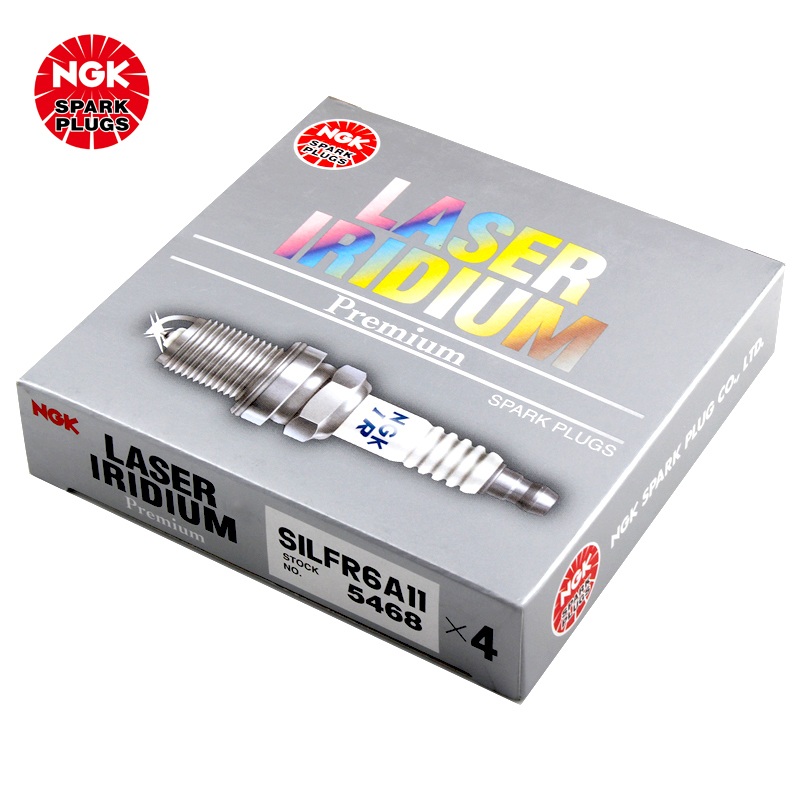 NGK 铱铂金火花塞 SILFR6A11 5468 四支装 斯巴鲁森林人/速翼特