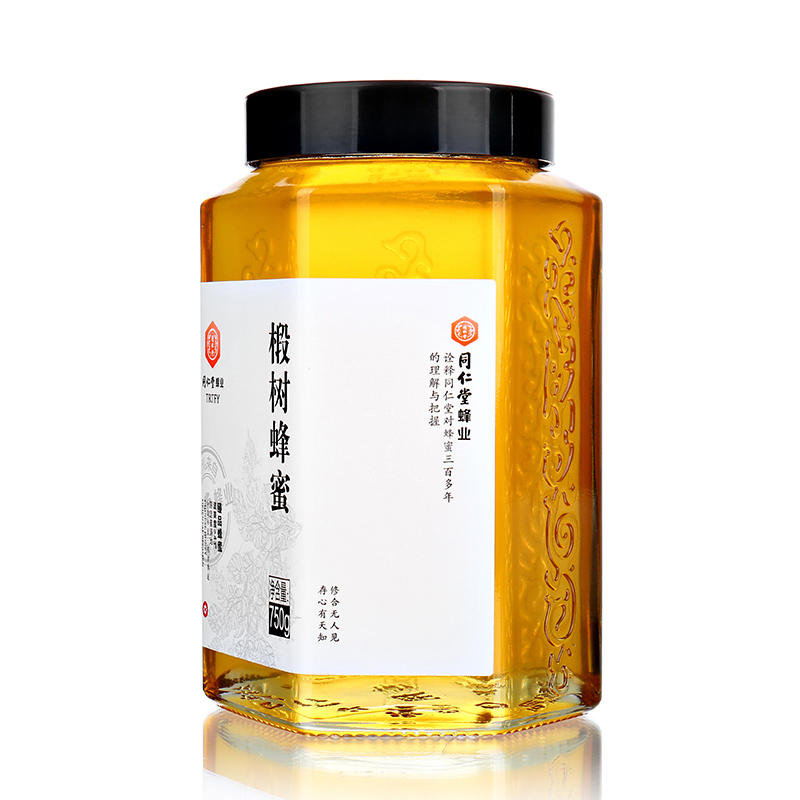 北京同仁堂蜂业椴树蜂蜜750g/瓶 天然农家自产土蜂蜜椴树蜜天然滋补蜂蜜 波美度 ≥43°