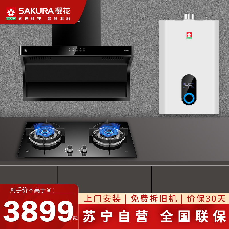 樱花烟灶厨电套装QA01+BGC1T+101
