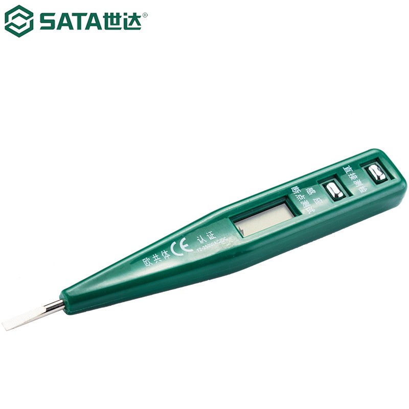 世达(SATA) 照明灯普通电笔高精度感应试电笔系列车用绝缘电工笔 62601 1把(3把起订)高清大图