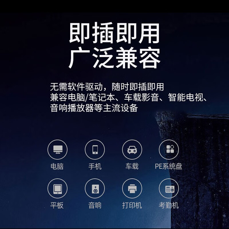 移速8GB U盘 USB2.0 招标投标u盘 即插即用 稳定读写 企业竞标助力优盘 黑武士系列 (5件起订)高清大图