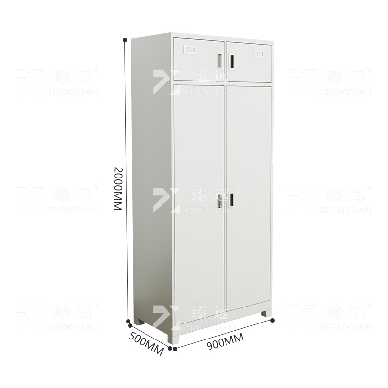 臻远 ZYS-06 双人内务柜铁皮更衣柜储物柜衣帽物品柜