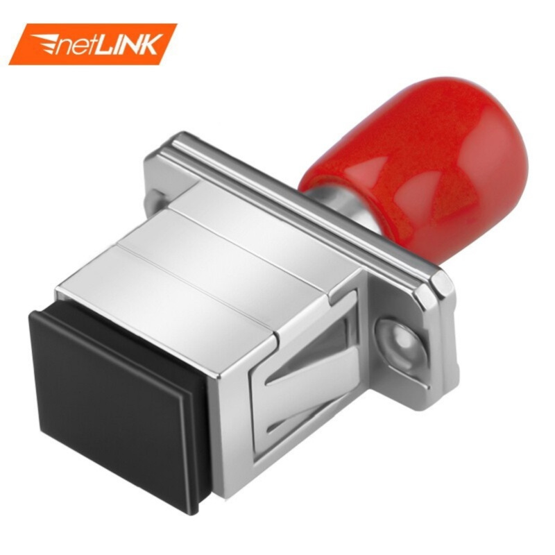 netlink光纤适配器scst单工法兰电信级光纤跳线延长对接头耦合器htf