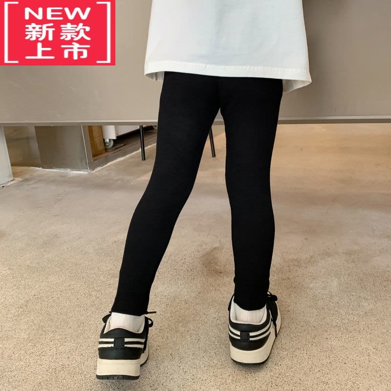 可莉允女童加绒加厚打底裤秋冬外穿洋气儿童装秋款长裤宝宝保暖冬装裤子保暖裤图片