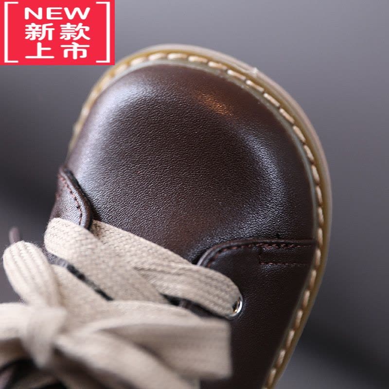 可莉允砚台家韩版儿童软底侧拉链马丁靴男女童靴子宝宝鞋子短靴秋冬款图片