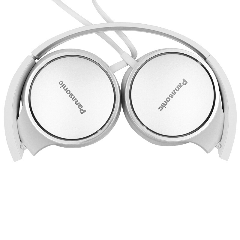 松下(Panasonic) RP-HF300M 立体声通话耳机头戴线控耳麦折叠设计 白色