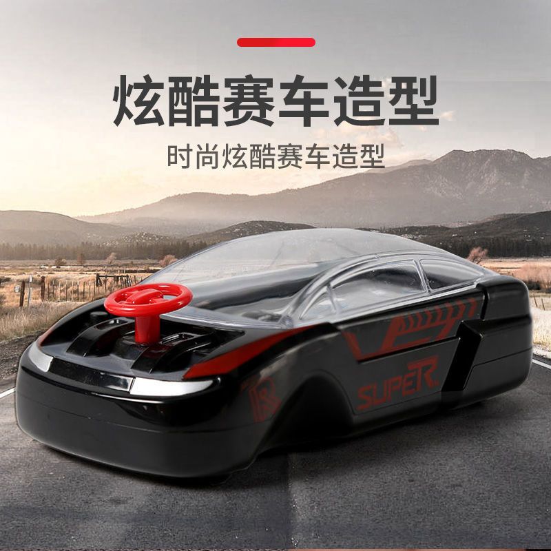 [躲车游戏机训练儿童注意力]经典怀旧亲子双人对战桌面益智玩具|躲汽车大冒险-黑色[音乐+速度2档]
