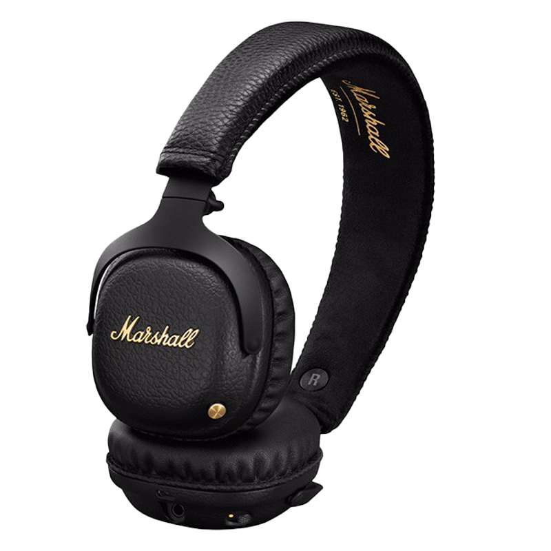 马歇尔(Marshall) MID ANC蓝牙耳机主动降噪头戴式 无线消噪出行音乐耳麦 黑色