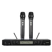 得胜 学校单位专用工程 无线话筒一拖二 100米超长距离手持麦 UHF自动对频专业演出话筒麦克风德胜G505