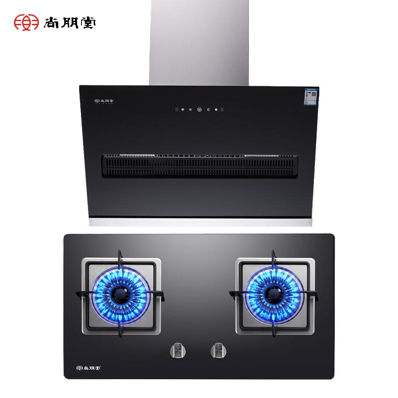 尚朋堂(SUNPENTOWN)烟灶套装104C+803Y欧式侧吸 钢化面板燃气灶 易清洁