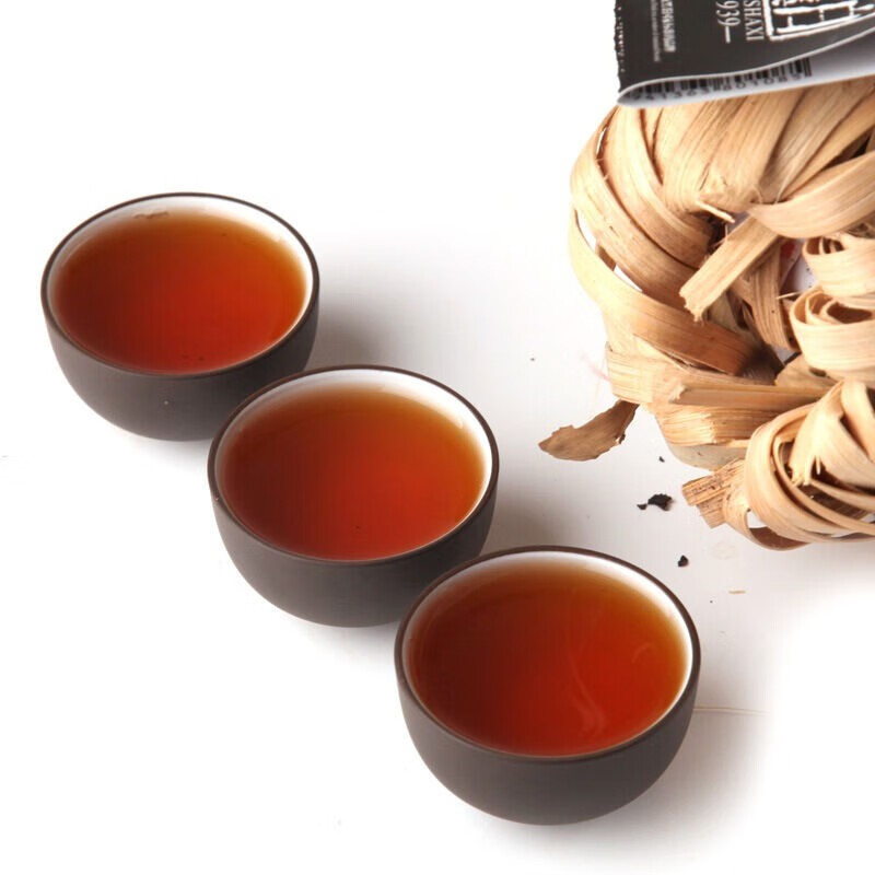 白沙溪 安化黑茶 茶叶 2021年份百两茶花卷茶竹篓装3625g高清大图