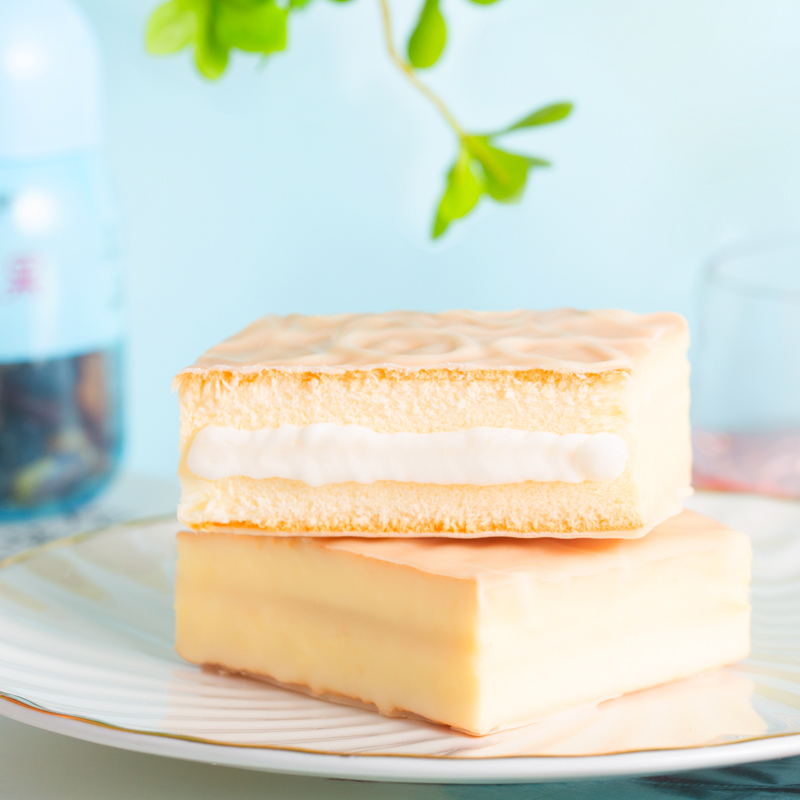 推荐三只松鼠甜心雪芙蛋糕1000g整箱休闲零食蛋糕小面包网红零食糕点