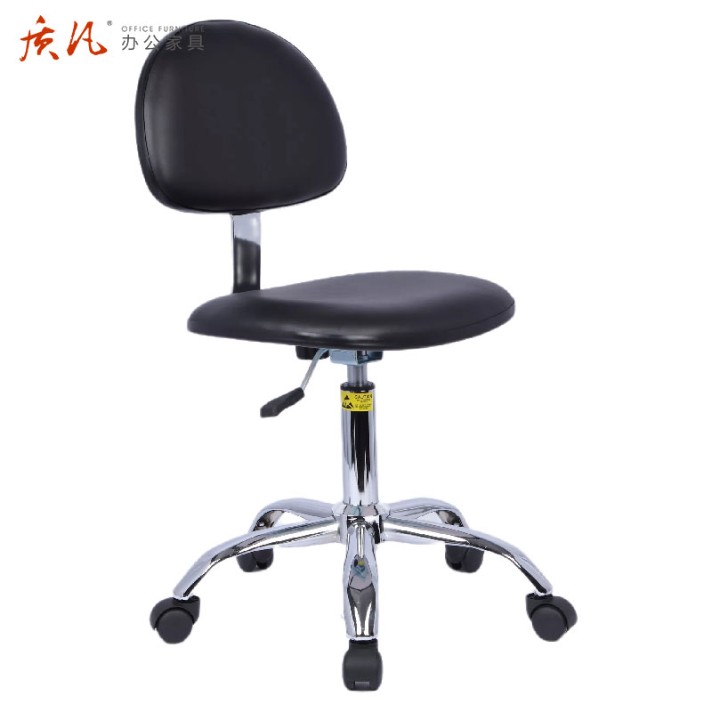 质凡防静电升降靠背椅实验室凳子防静电椅子无尘车间工厂防静电凳子高清大图