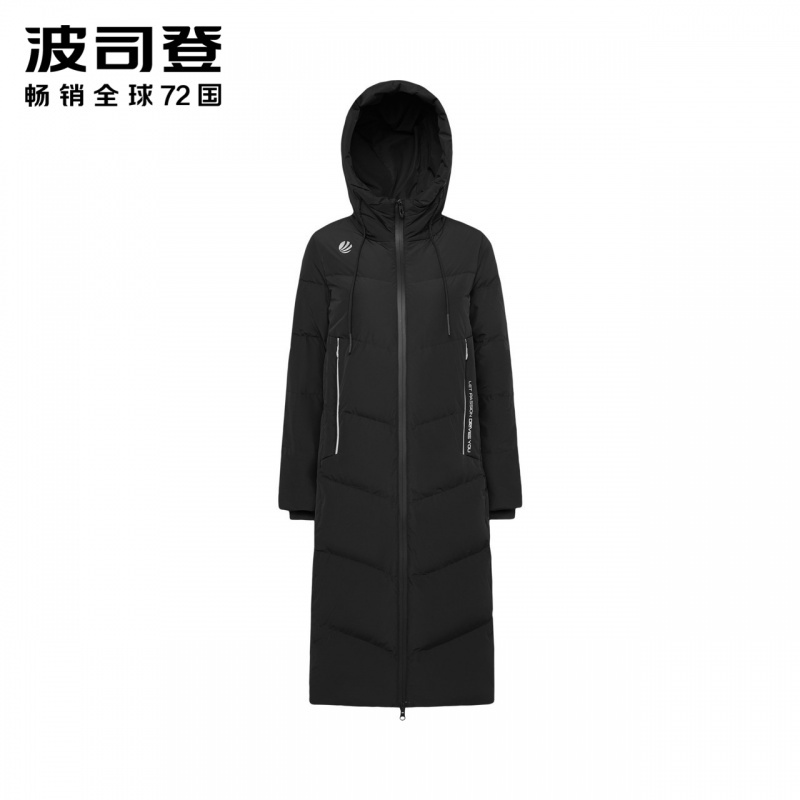 波司登羽绒服女长款连帽冬新款加厚保暖时尚外套潮B90142312