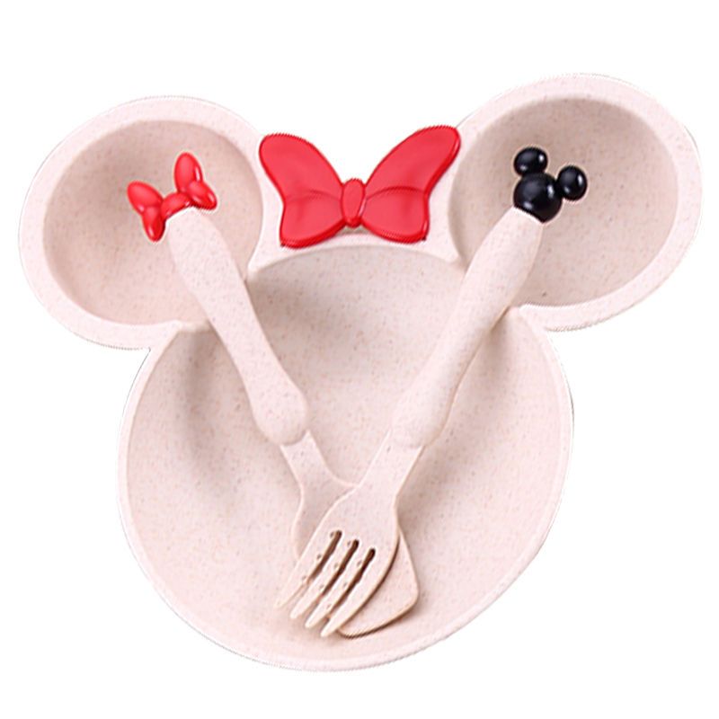 儿童餐具婴儿辅食碗婴幼儿防摔盘碗筷勺叉儿童餐具套装北欧米米奇第二