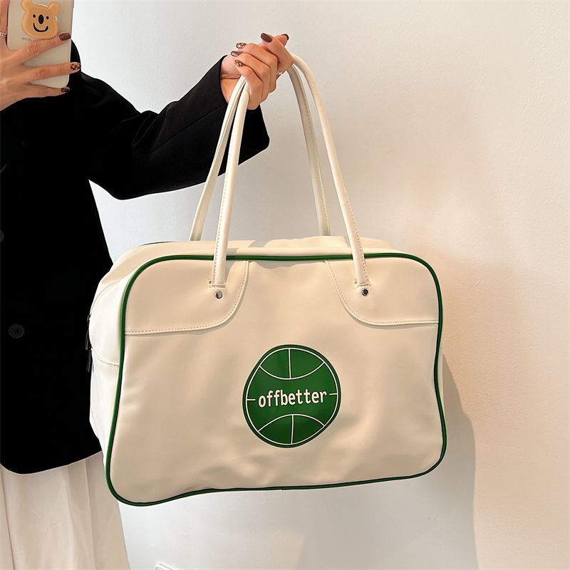 健身包女运动休闲瑜伽旅行包手提包大学生上课单肩包小众行李大包