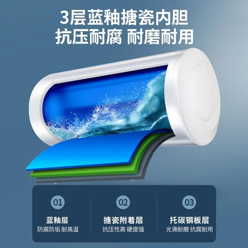 巧太太(qiaotaitai) 电热水器 家用储水式电热水器电 双重防漏电家电租房圆筒速热能省电 内胆质保5年 60L