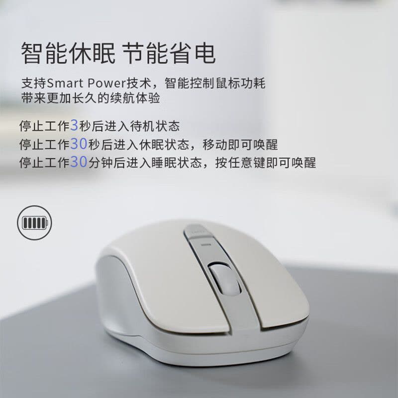 联想(Lenovo) 无线蓝牙双模鼠标 蓝牙5.0/3.0 便携办公 人体工程学 轻音 小新M1双模灰色图片
