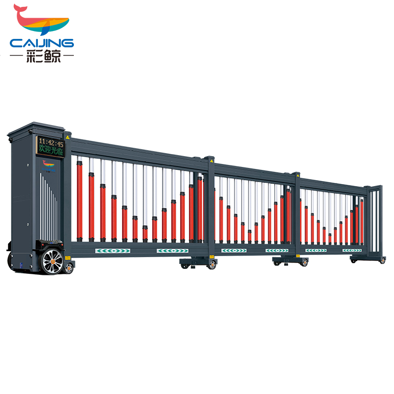 CJ-ZDM1011智能电动段滑门平移门工厂单位电动大门分段直线门