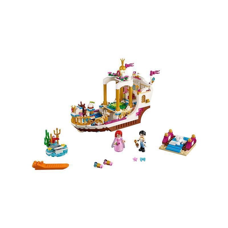 乐高(LEGO)迪斯尼公主系列 美人鱼爱丽儿的皇家庆典船 41153 6-12岁 积木玩具 200块以上 塑料玩具